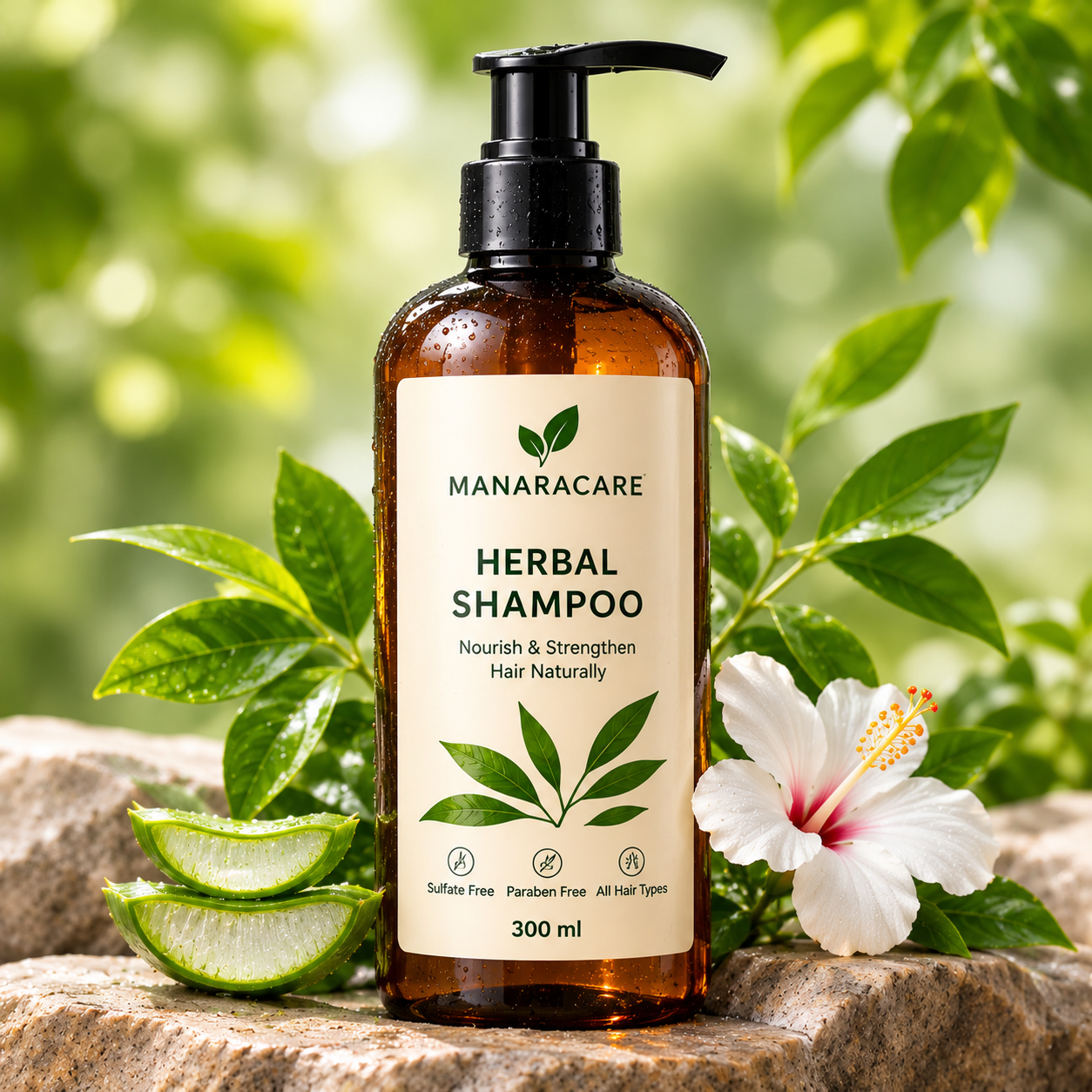 Herbal personal care bottle